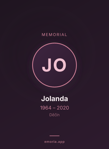 Memorial portrait of Jolanda
