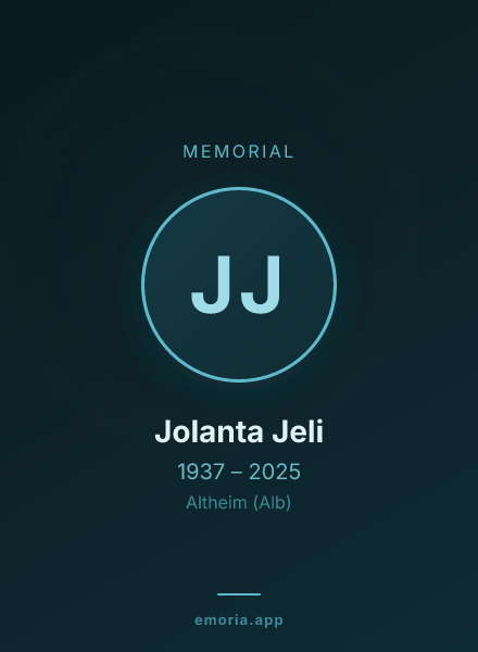 Memorial portrait of Jolanta Jeli