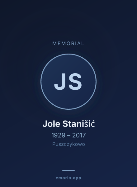 Memorial portrait of Jole Stanišić
