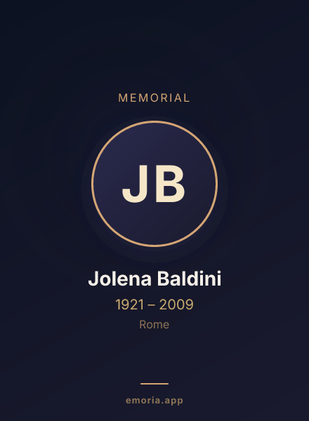 Memorial portrait of Jolena Baldini