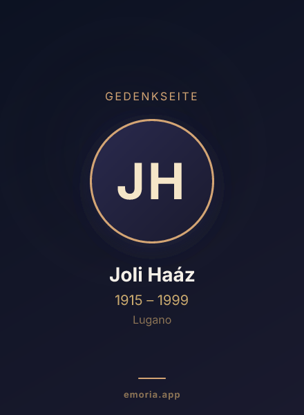 Gedenkportrait von Joli Haáz