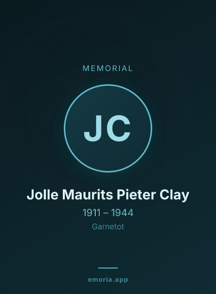 Memorial portrait of Jolle Maurits Pieter Clay