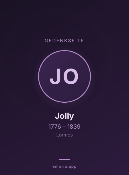 Gedenkportrait von Jolly