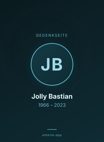 Gedenkportrait von Jolly Bastian