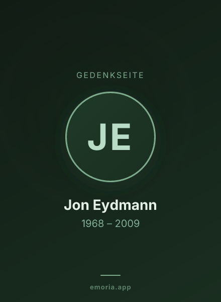 Gedenkportrait von Jon Eydmann