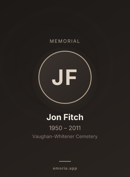 Memorial portrait of Jon Fitch