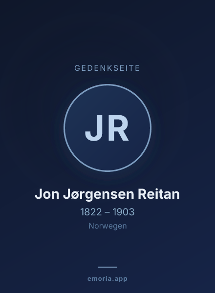 Gedenkportrait von Jon Jørgensen Reitan