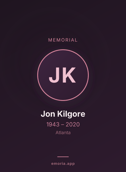 Memorial portrait of Jon Kilgore