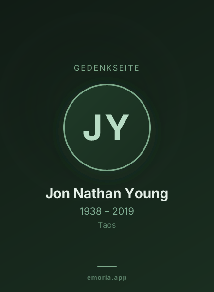 Gedenkportrait von Jon Nathan Young