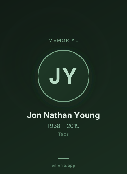 Memorial portrait of Jon Nathan Young