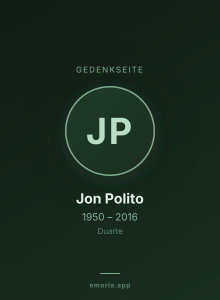 Gedenkportrait von Jon Polito