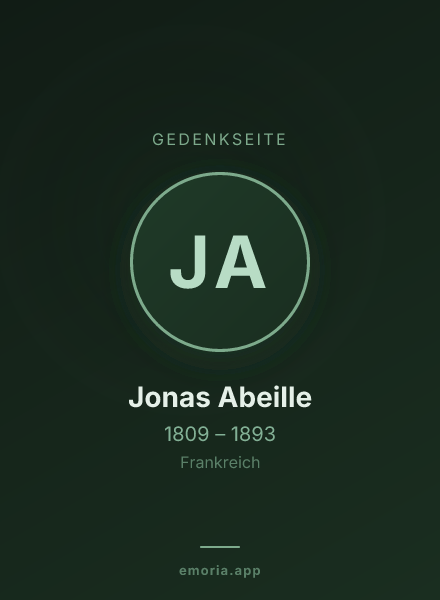 Gedenkportrait von Jonas Abeille