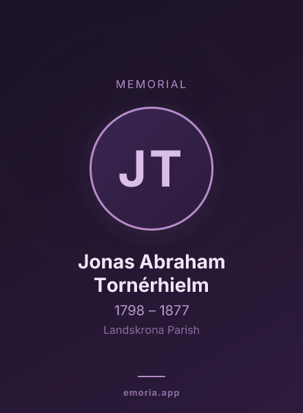 Memorial portrait of Jonas Abraham Tornérhielm