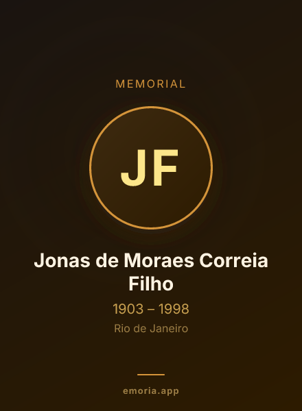 Memorial portrait of Jonas de Moraes Correia Filho