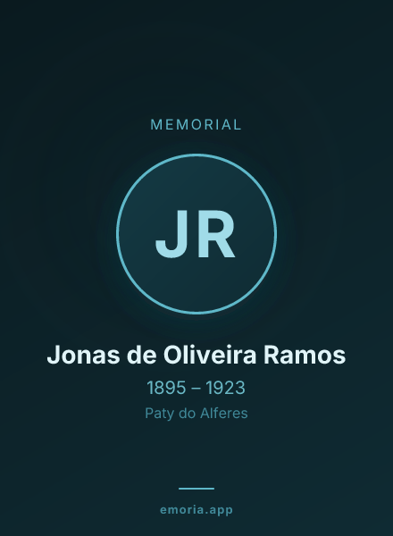 Memorial portrait of Jonas de Oliveira Ramos