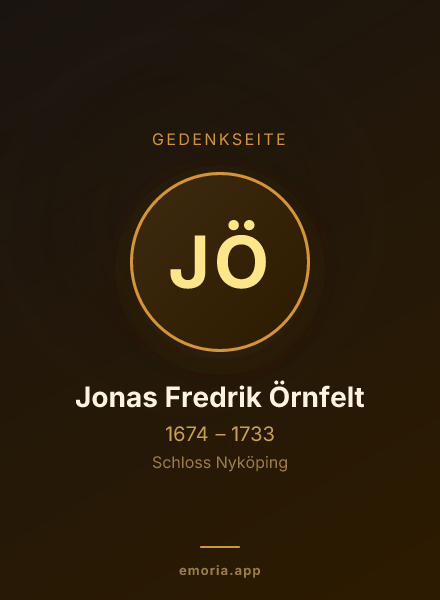 Gedenkportrait von Jonas Fredrik Örnfelt