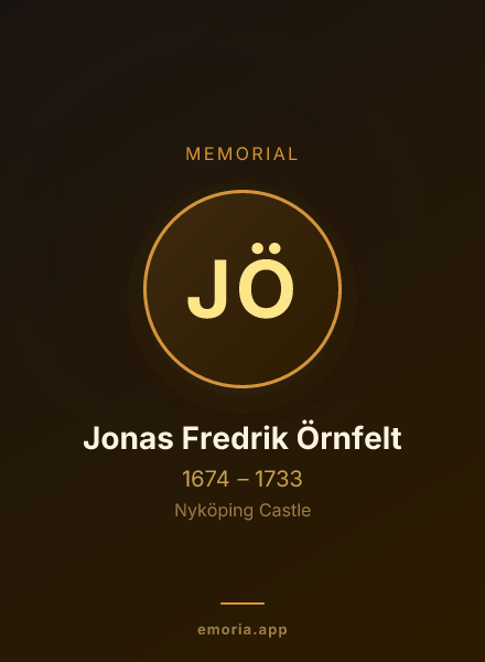 Memorial portrait of Jonas Fredrik Örnfelt