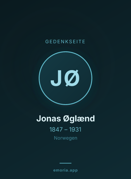 Gedenkportrait von Jonas Øglænd