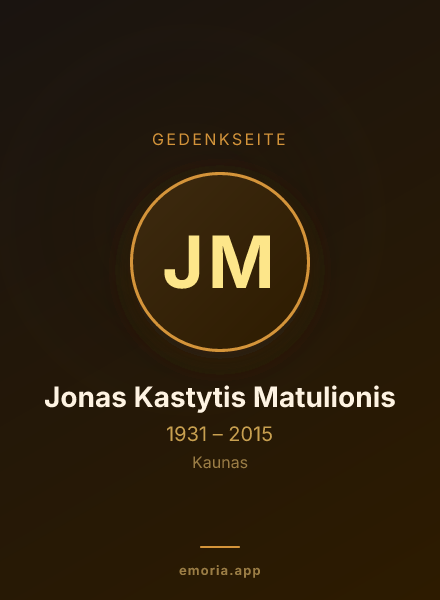 Gedenkportrait von Jonas Kastytis Matulionis