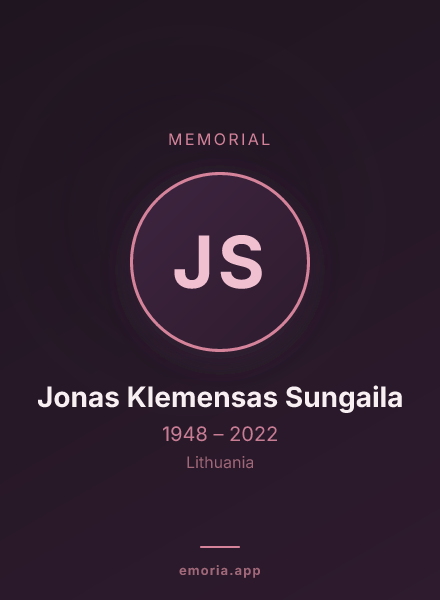 Memorial portrait of Jonas Klemensas Sungaila