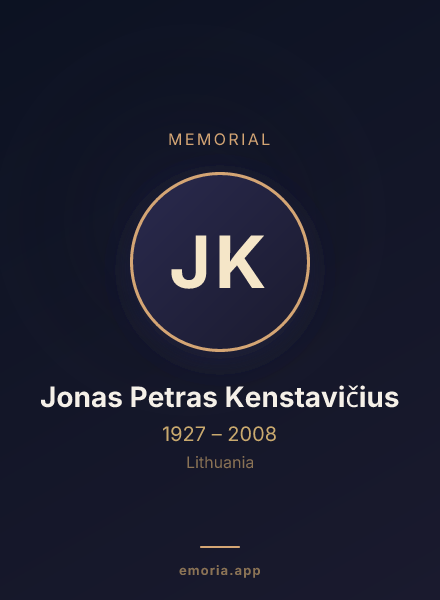 Memorial portrait of Jonas Petras Kenstavičius