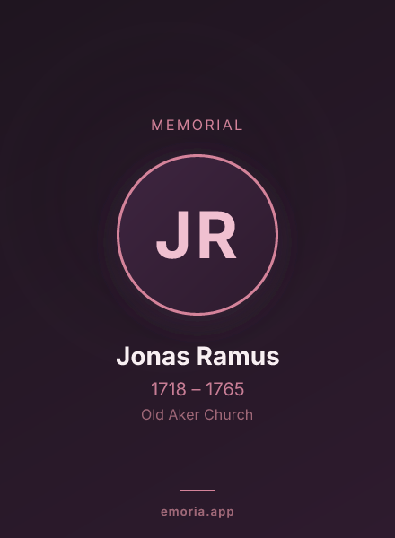 Memorial portrait of Jonas Ramus
