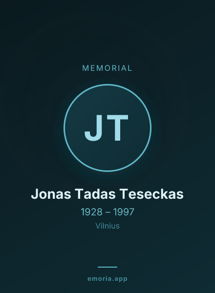 Memorial portrait of Jonas Tadas Teseckas