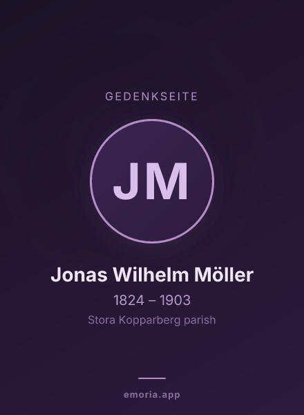 Gedenkportrait von Jonas Wilhelm Möller