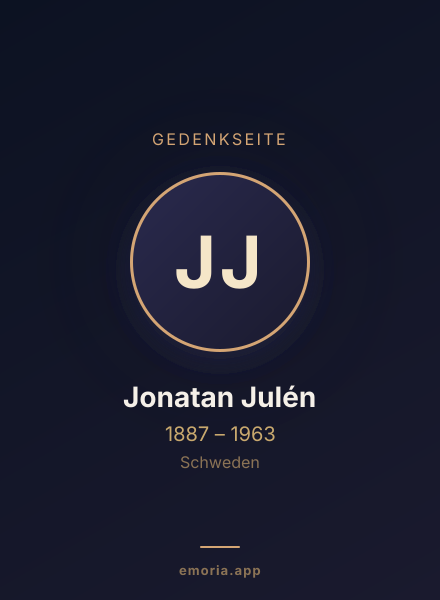 Gedenkportrait von Jonatan Julén