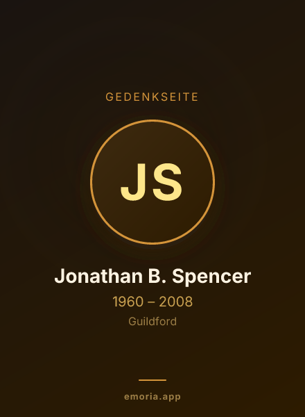 Gedenkportrait von Jonathan B. Spencer