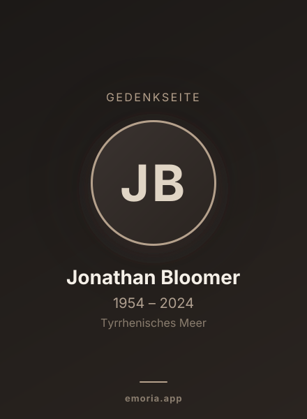 Gedenkportrait von Jonathan Bloomer