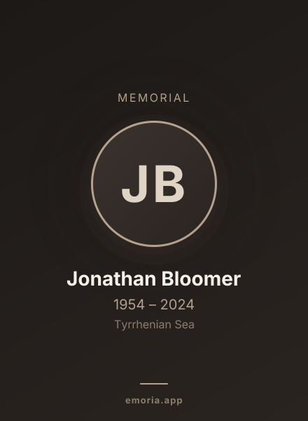 Memorial portrait of Jonathan Bloomer