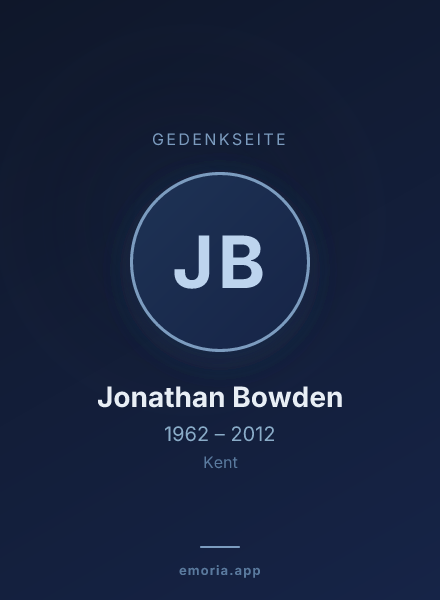 Gedenkportrait von Jonathan Bowden