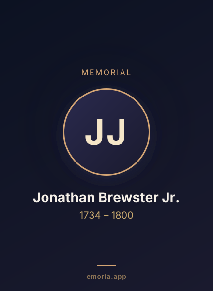 Memorial portrait of Jonathan Brewster Jr.