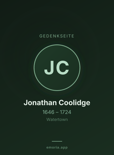 Gedenkportrait von Jonathan Coolidge