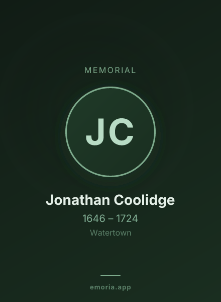 Memorial portrait of Jonathan Coolidge