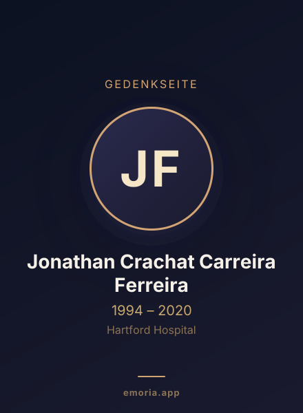 Gedenkportrait von Jonathan Crachat Carreira Ferreira
