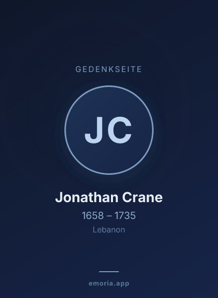Gedenkportrait von Jonathan Crane