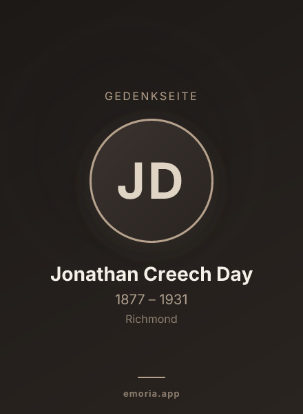 Gedenkportrait von Jonathan Creech Day