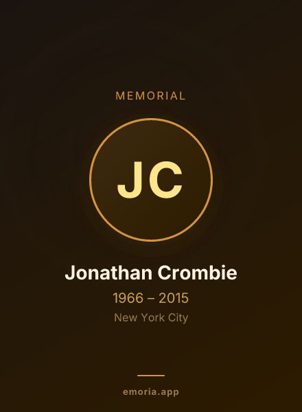 Memorial portrait of Jonathan Crombie