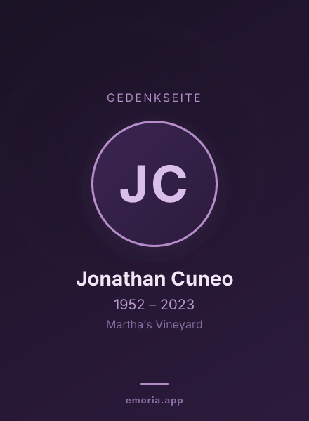 Gedenkportrait von Jonathan Cuneo