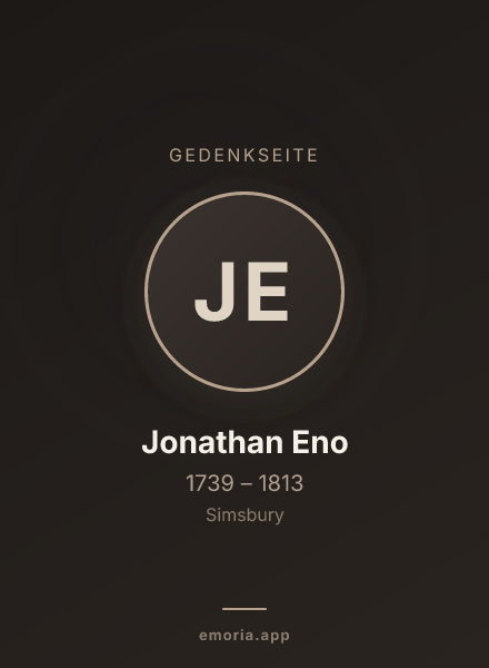 Gedenkportrait von Jonathan Eno