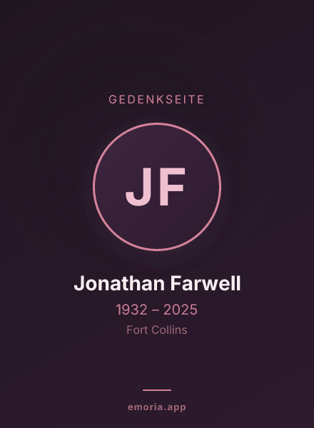 Gedenkportrait von Jonathan Farwell
