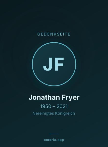Gedenkportrait von Jonathan Fryer