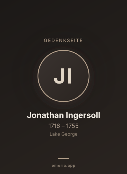 Gedenkportrait von Jonathan Ingersoll