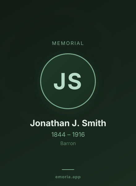 Memorial portrait of Jonathan J. Smith