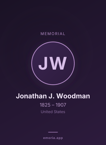 Memorial portrait of Jonathan J. Woodman