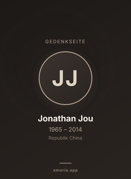 Gedenkportrait von Jonathan Jou