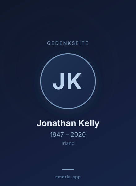 Gedenkportrait von Jonathan Kelly