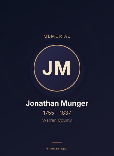 Memorial portrait of Jonathan Munger